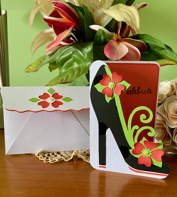 High Heel Shoe Card