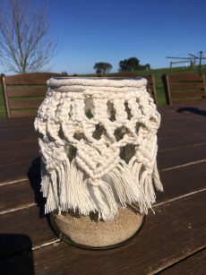 Small Macrame Jar Cover (OD2)