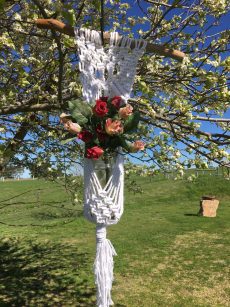 Macrame Spiral Diamond Plant Hanger (PBH2)