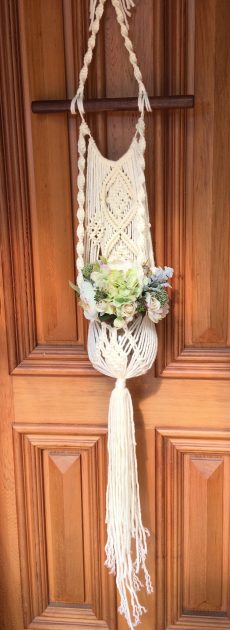 Macrame Woollen Diamond Plant Hanger (PBH4)