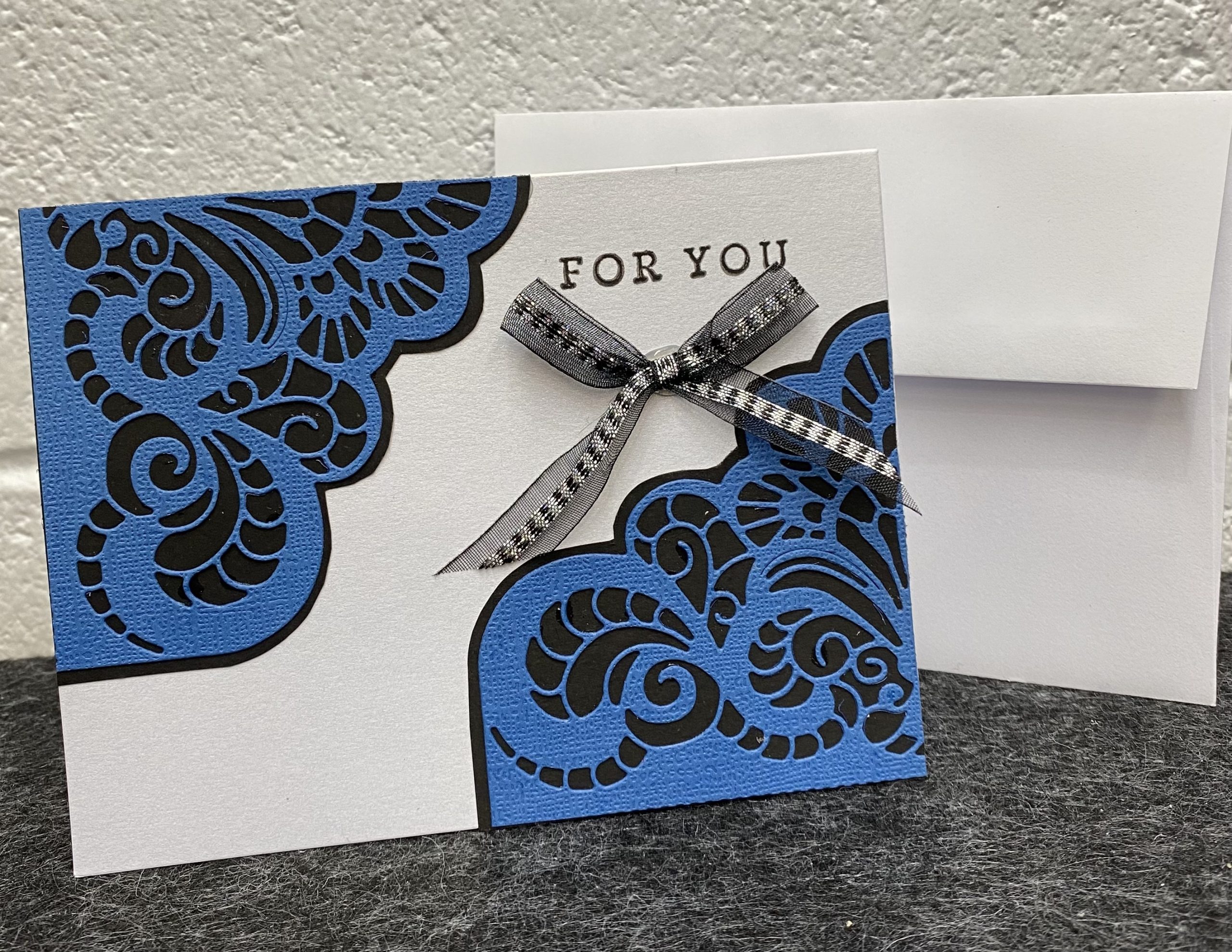 For You Card in Blue