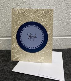 Embossed Thank You Card