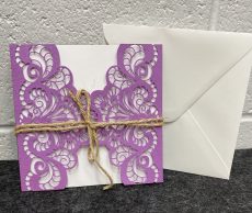 Lace Gate Card in Purple